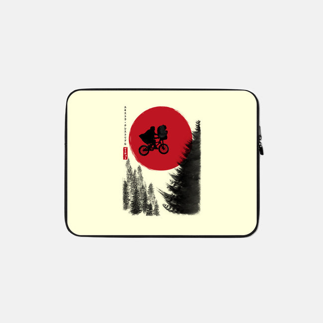 The Extra-Terrestrial In Japan-none zippered laptop sleeve-DrMonekers