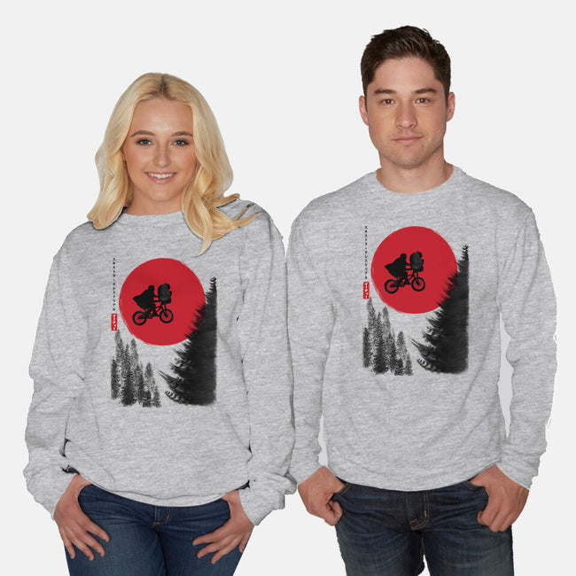 The Extra-Terrestrial In Japan-unisex crew neck sweatshirt-DrMonekers