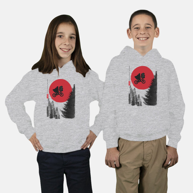 The Extra-Terrestrial In Japan-youth pullover sweatshirt-DrMonekers