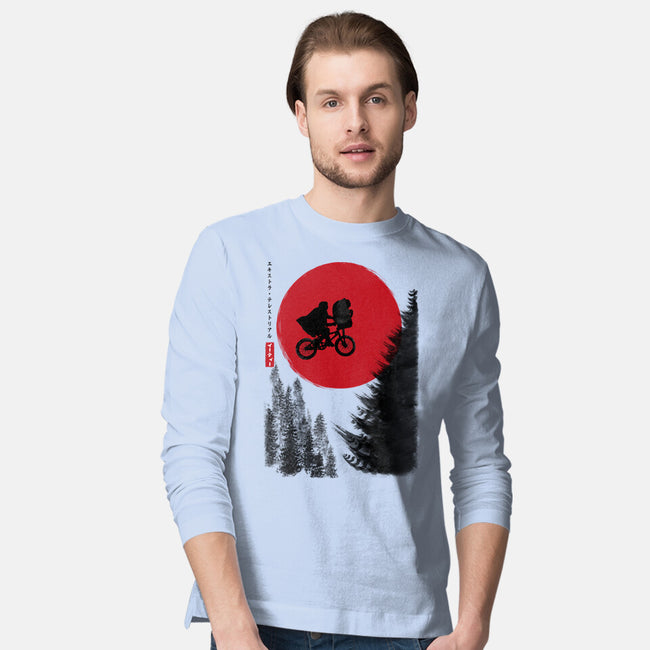 The Extra-Terrestrial In Japan-mens long sleeved tee-DrMonekers