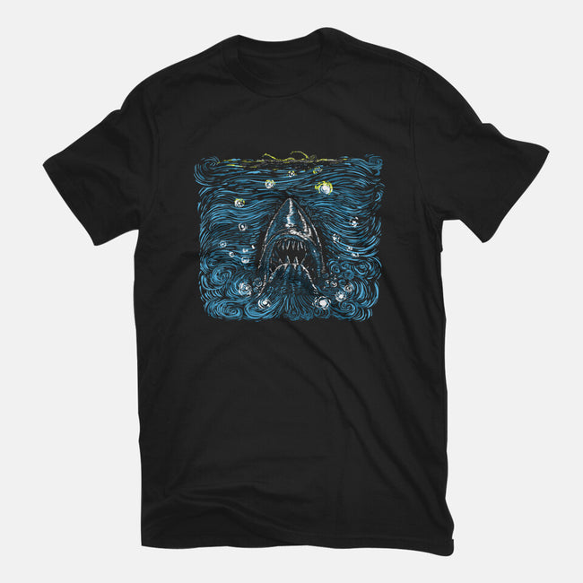 Starry Shark-mens premium tee-zascanauta