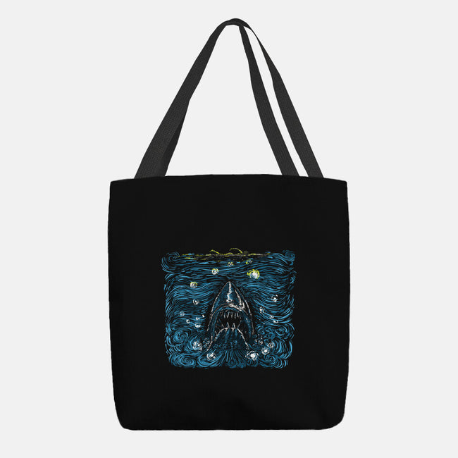 Starry Shark-none basic tote bag-zascanauta