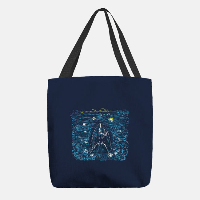 Starry Shark-none basic tote bag-zascanauta