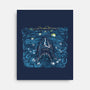 Starry Shark-none stretched canvas-zascanauta