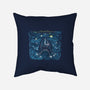 Starry Shark-none removable cover throw pillow-zascanauta