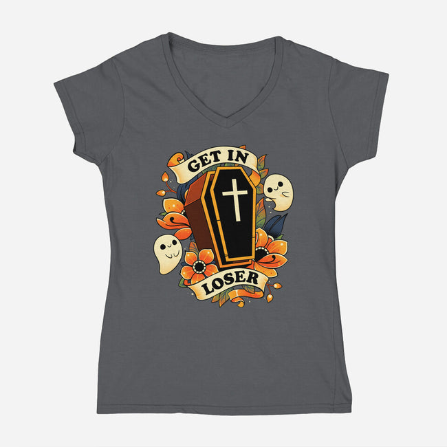 Embrace Your Fate-womens v-neck tee-Snouleaf