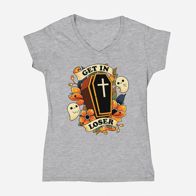 Embrace Your Fate-womens v-neck tee-Snouleaf