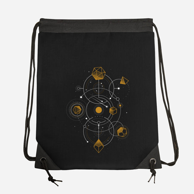 Celestial Dice-none drawstring bag-Snouleaf