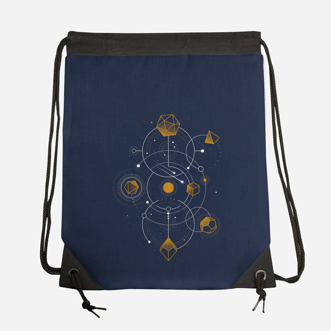 Celestial Dice-none drawstring bag-Snouleaf