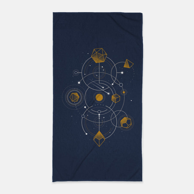 Celestial Dice-none beach towel-Snouleaf