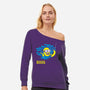 Banana Nirvana-womens off shoulder sweatshirt-Vitaliy Klimenko