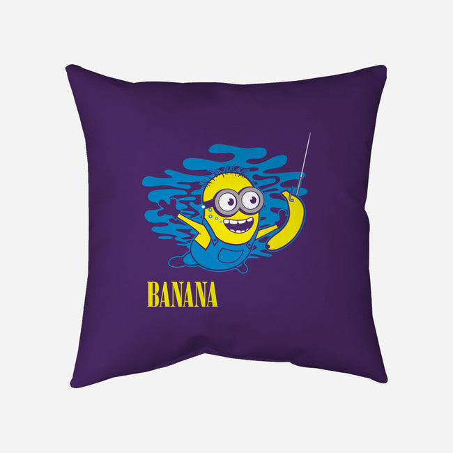 Banana Nirvana-none removable cover w insert throw pillow-Vitaliy Klimenko