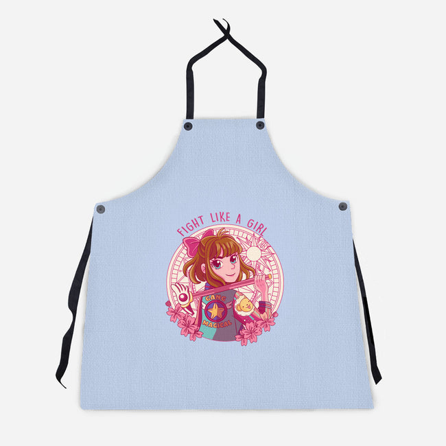 Like A Girl-unisex kitchen apron-Conjura Geek