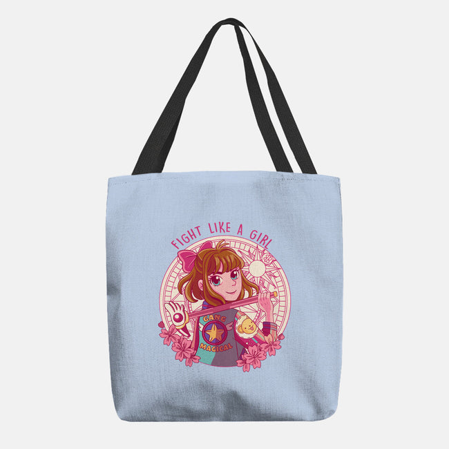 Like A Girl-none basic tote bag-Conjura Geek