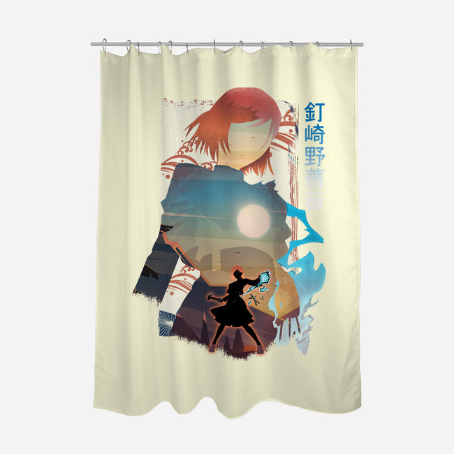 Nobara-none polyester shower curtain-sacca