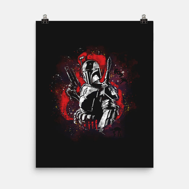 Galaxy Bounty Hunter-none matte poster-turborat14