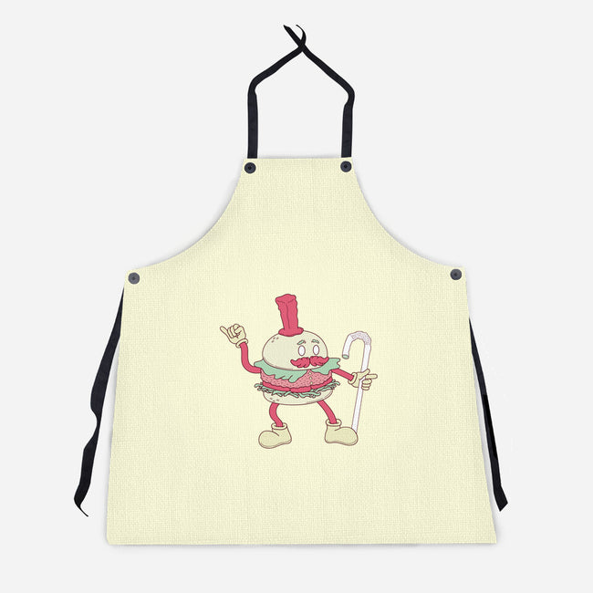 Dancing Burger-unisex kitchen apron-Aljure!