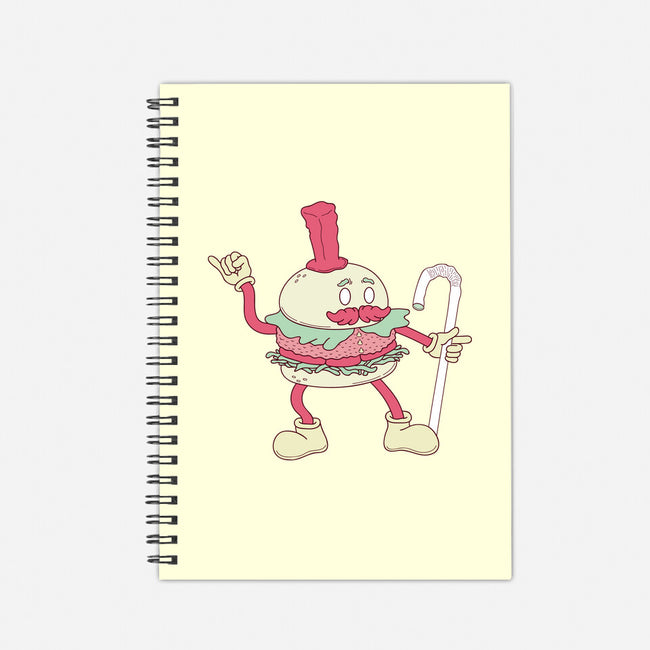 Dancing Burger-none dot grid notebook-Aljure!