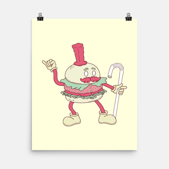 Dancing Burger-none matte poster-Aljure!