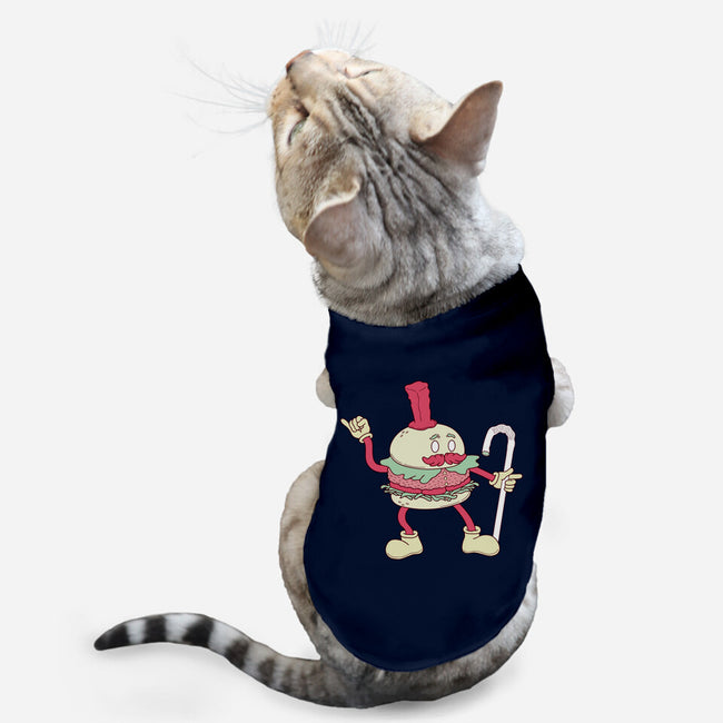 Dancing Burger-cat basic pet tank-Aljure!