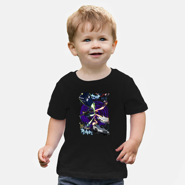 Traveling Through Time-baby basic tee-Conjura Geek