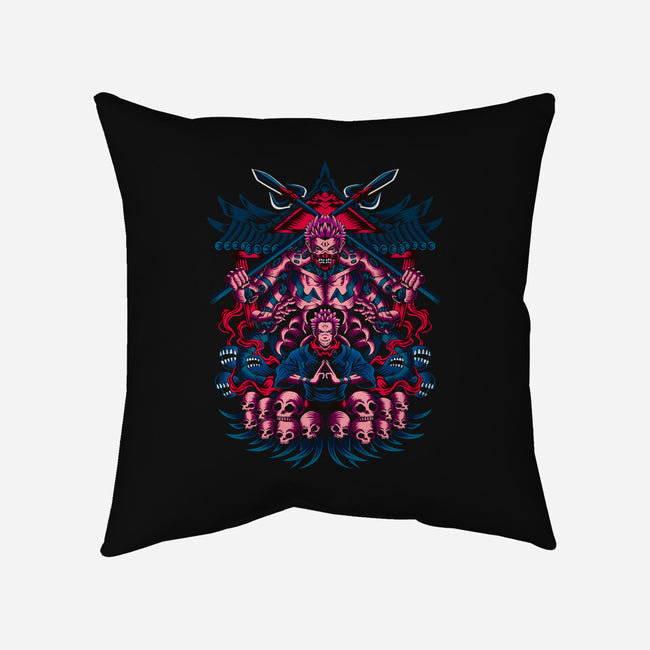 Curses-none removable cover throw pillow-Hova