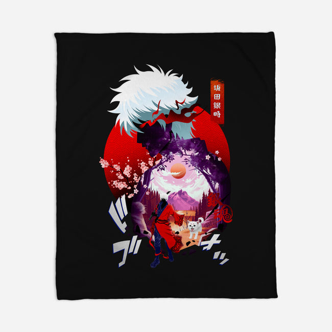 Samurai White Hair-none fleece blanket-bellahoang