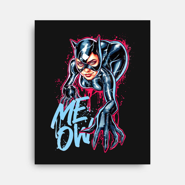 Cat Girl-none stretched canvas-Hova