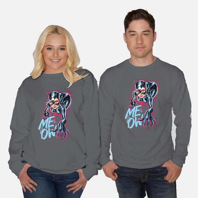 Cat Girl-unisex crew neck sweatshirt-Hova