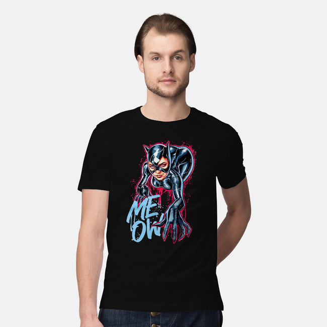 Cat Girl-mens premium tee-Hova