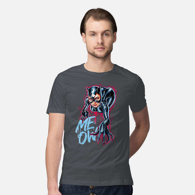 Cat Girl-mens premium tee-Hova