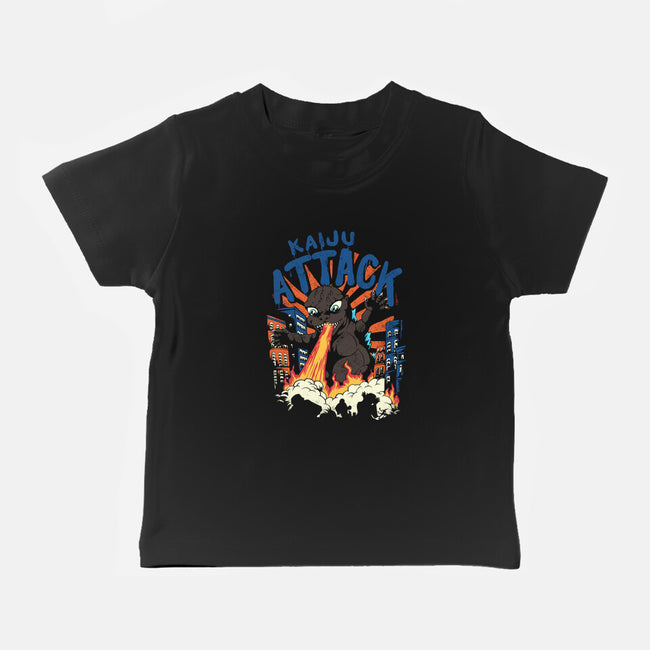 Kaiju Attack-baby basic tee-Corndes