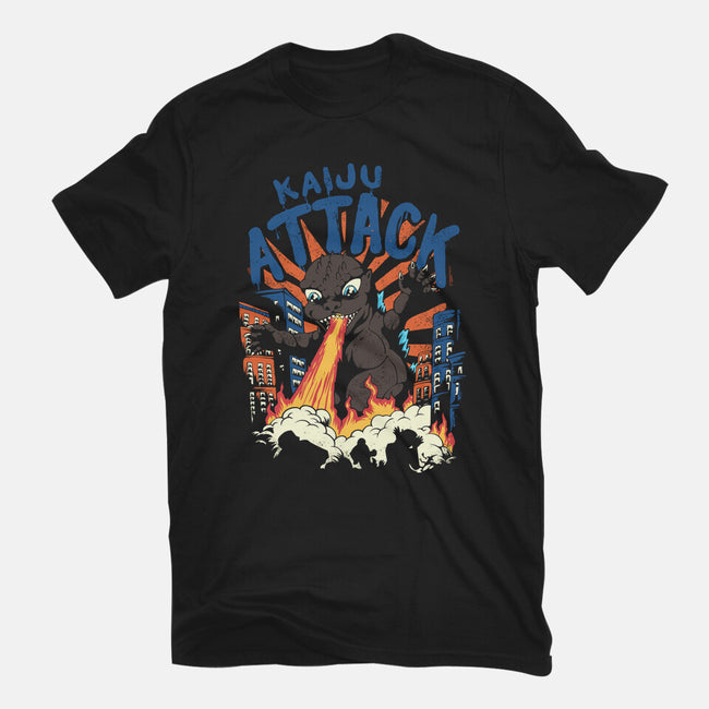 Kaiju Attack-youth basic tee-Corndes