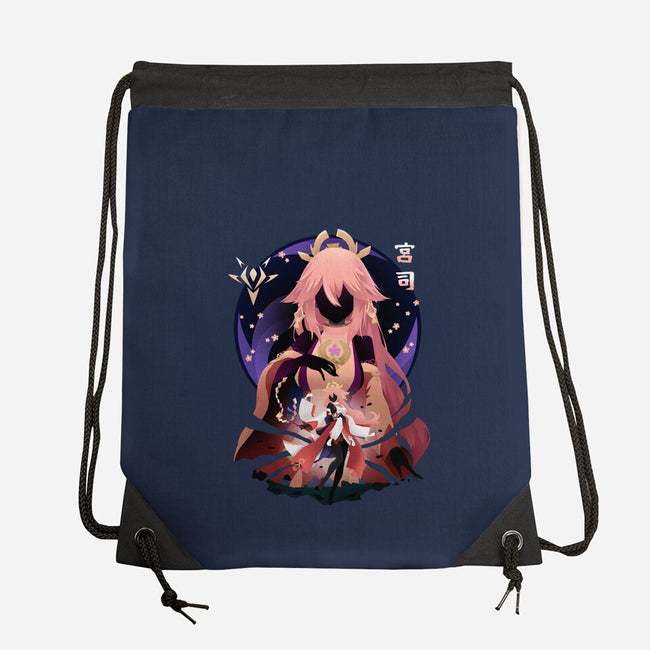 Fox Girl-none drawstring bag-bellahoang