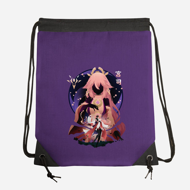 Fox Girl-none drawstring bag-bellahoang