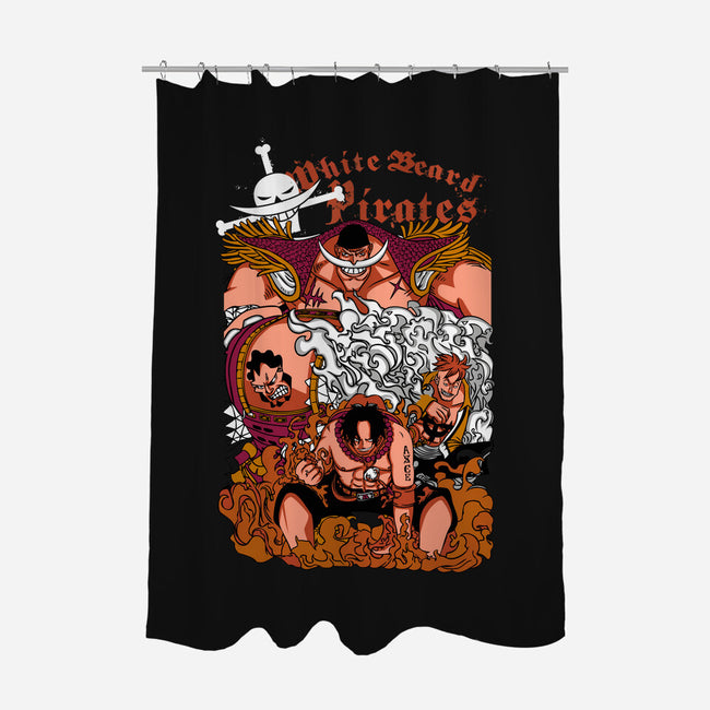 White Beard Crew-none polyester shower curtain-bellahoang