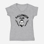 Halloween Club-womens v-neck tee-Boggs Nicolas