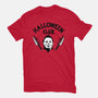 Halloween Club-womens basic tee-Boggs Nicolas