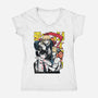 Team Chainsaw-womens v-neck tee-rondes