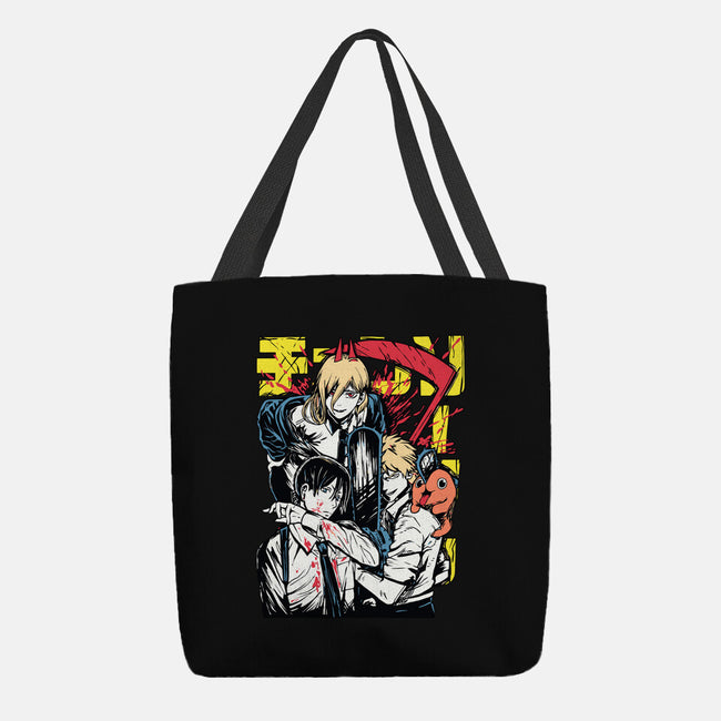 Team Chainsaw-none basic tote bag-rondes