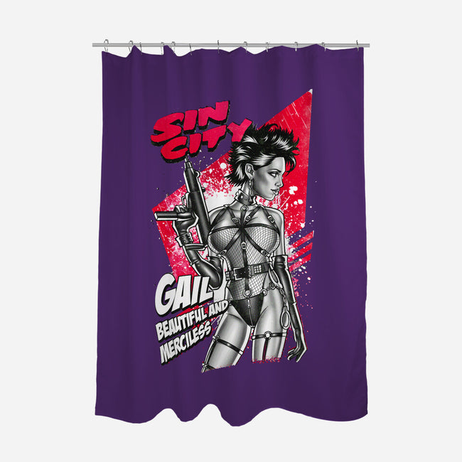 Girls Of Old Town-none polyester shower curtain-Hova