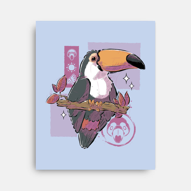 Cute Toucan-none stretched canvas-xMorfina
