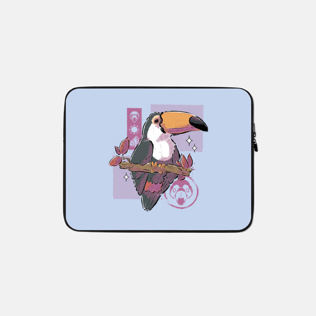Cute Toucan-none zippered laptop sleeve-xMorfina