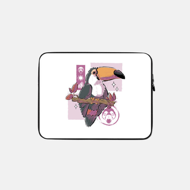 Cute Toucan-none zippered laptop sleeve-xMorfina