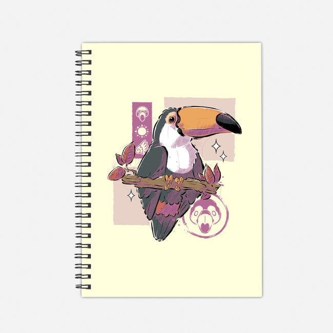 Cute Toucan-none dot grid notebook-xMorfina