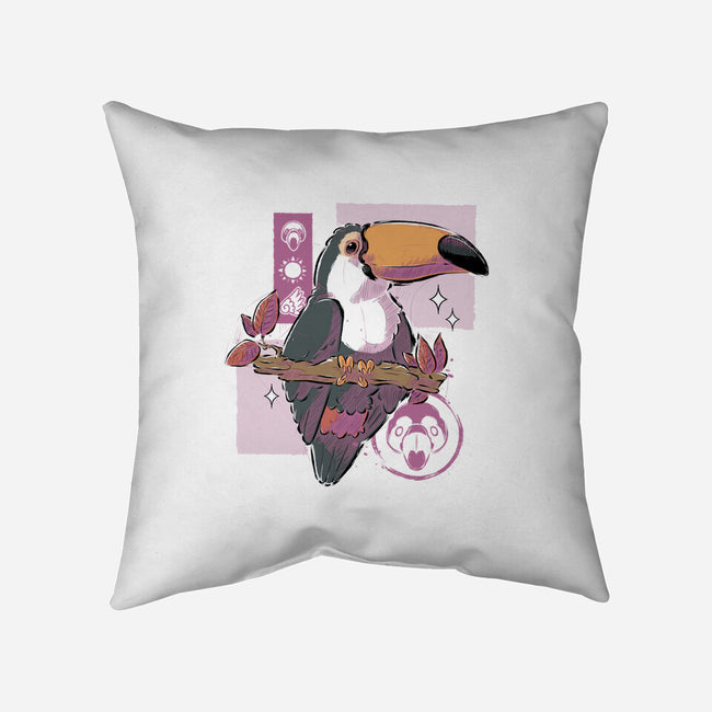 Cute Toucan-none removable cover throw pillow-xMorfina
