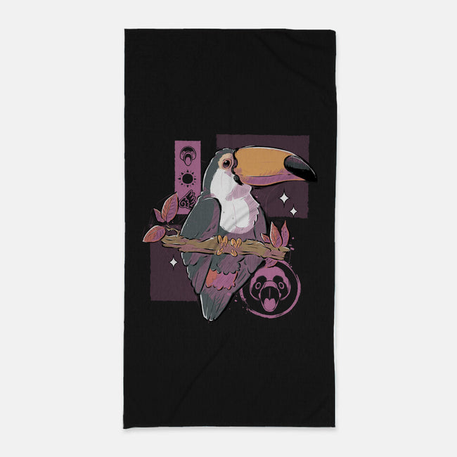 Cute Toucan-none beach towel-xMorfina