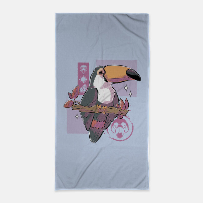 Cute Toucan-none beach towel-xMorfina