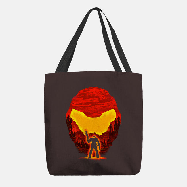 Conquer Demons-none basic tote bag-kuriz