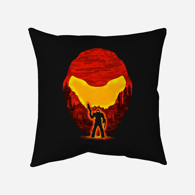 Conquer Demons-none removable cover w insert throw pillow-kuriz